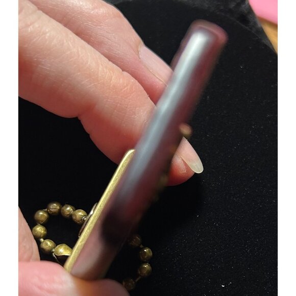 Vintage Coach 1941 Leather Hangtag Rogue Horse & Carriage Camel Oxblood Brass - Picture 9 of 11